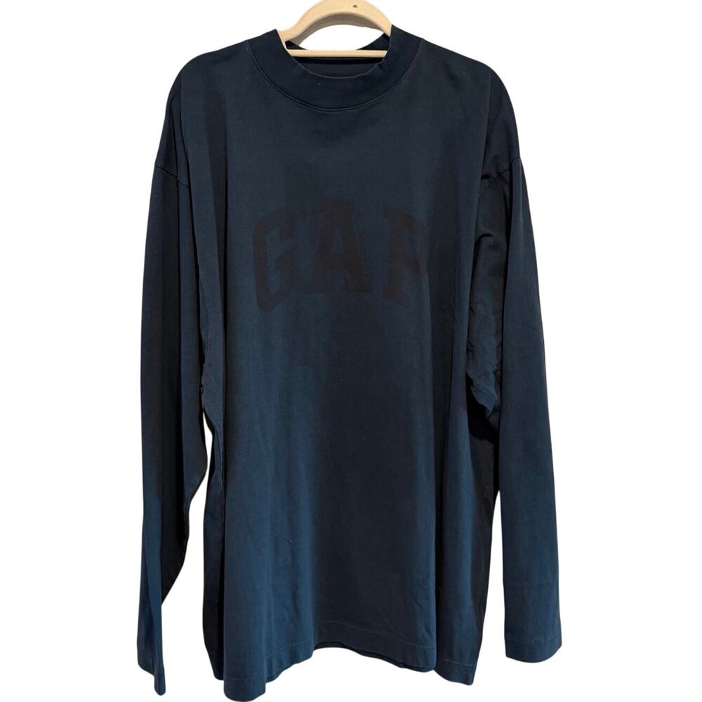 YZY x GAP Ballenciaga Large Oversized Eagle Graphic Long Sleeve Tee